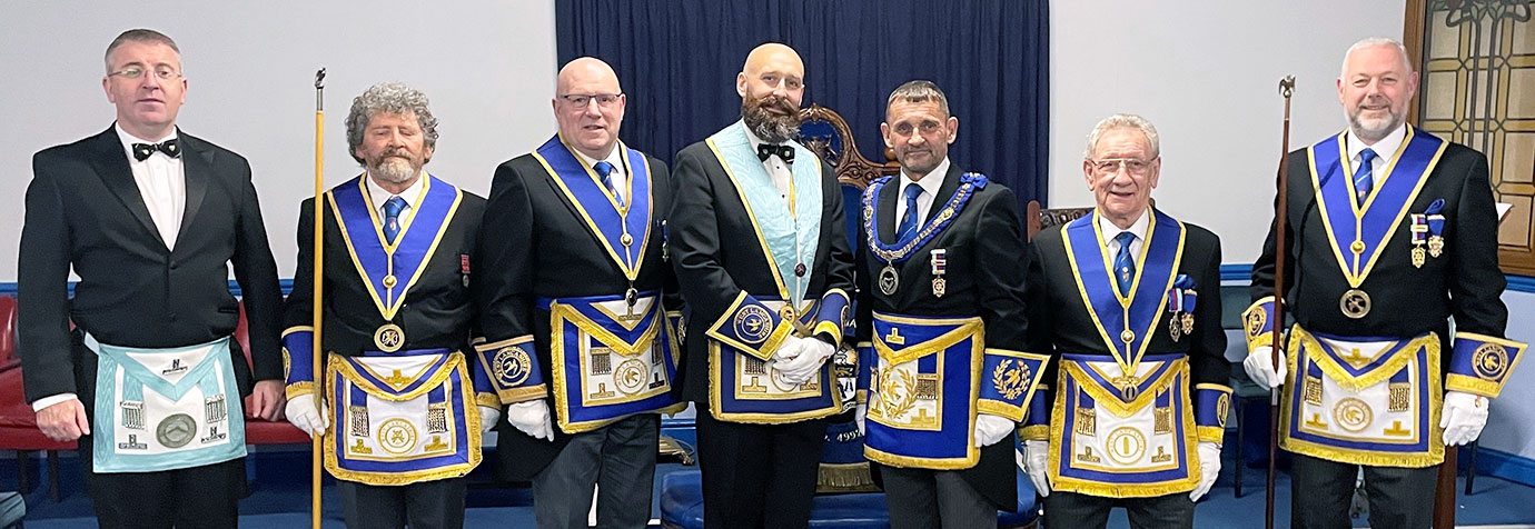 Pictured from left to right, are: David Cairns, Arnie Neale, Stephen Dunn, Paul Grainger, David Thomas, Malcolm Sandywell and Alastair Horn.