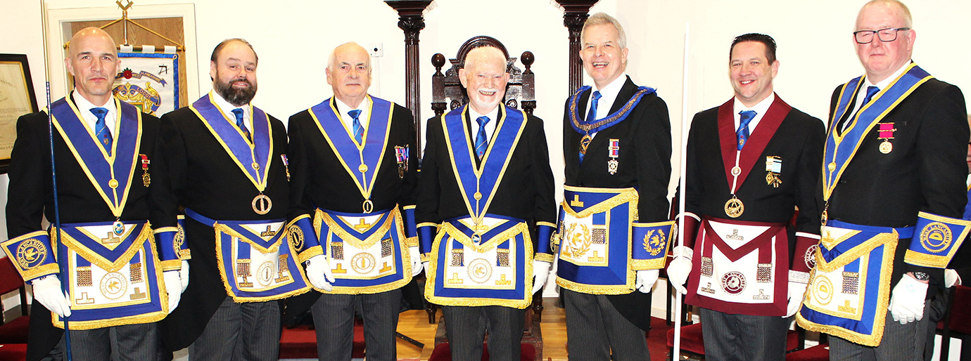 Pictured from left to right, are: Brian Cambidge, Ezra McGowan, Patrick Walsh, Doug Couse, Stuart Boyd, Tony Shadwell and Dave Marlor.