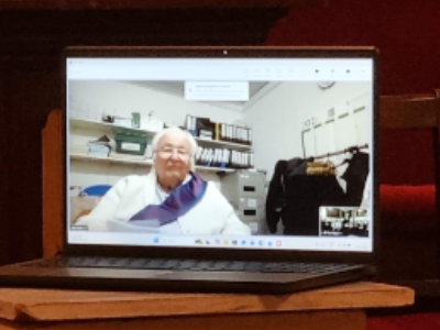 Eric connected remotely.