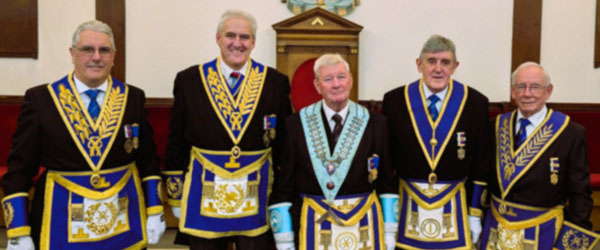 Pictured from left to right, are: Andy Barton, Andrew Whittle, Mike Moore, John Tyrer and John McIntyre
