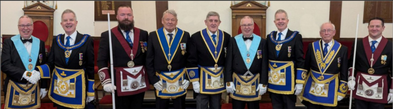 Pictured left: Philip Hudson (left) and Stuart Boyd. Pictured right from left to right, are: Stuart Kidd, David Vaughan, John Tyrer, Phil Hudson, Stuart Boyd, John McIntyre and Tony Shadwell.