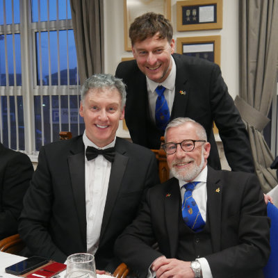 Pictured from left to right, are: Mark Sabor, John Paul Lovie (standing) and Bob Marsden.