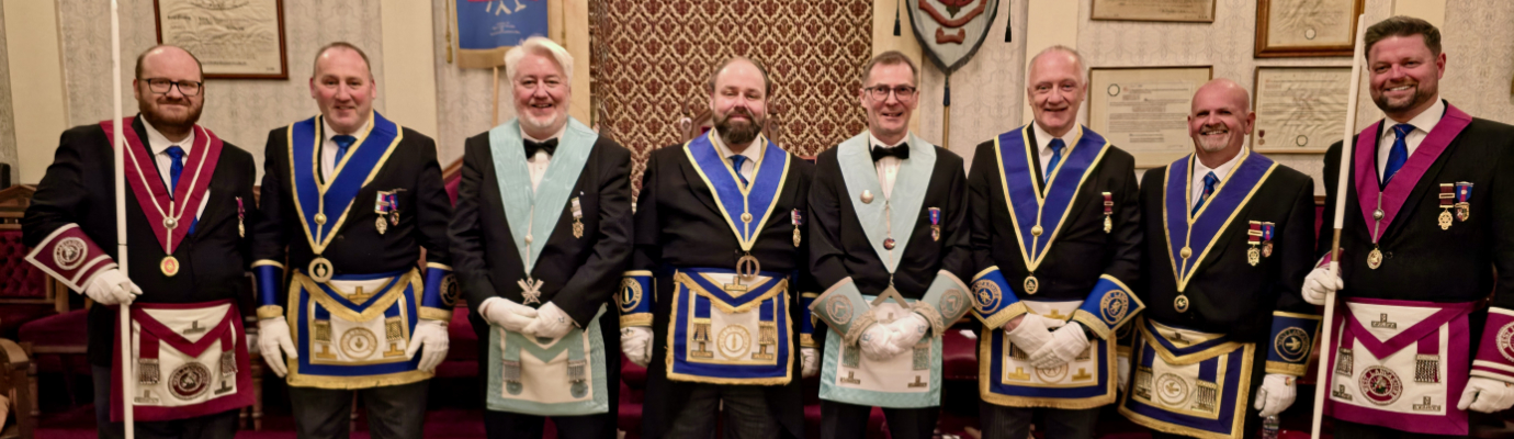 Pictured from left to right, are: Stephen Renney, Andy McClements, Kevan Cassley, Ezra McGowan, Lee Parkinson, Ian Hallatt, Kevin Rigg and Lee Fisher.