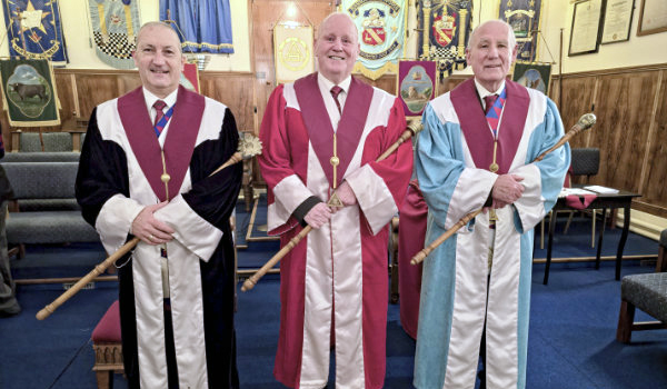 Pictured from left to right, are: Tony Jackson, Derek Pallister and Barry Bray.