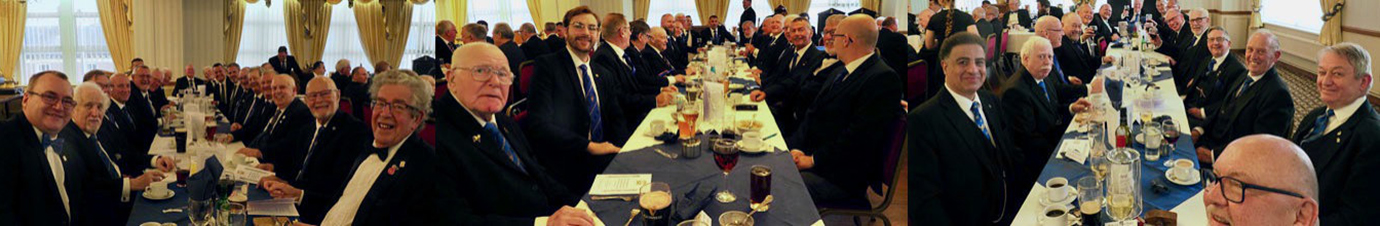 Brethren enjoying the festive board. 