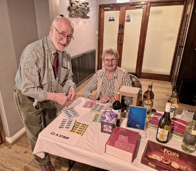 President David Smith (standing) and secretary Janet Ridal. President David Smith (standing) and secretary Janet Ridal.