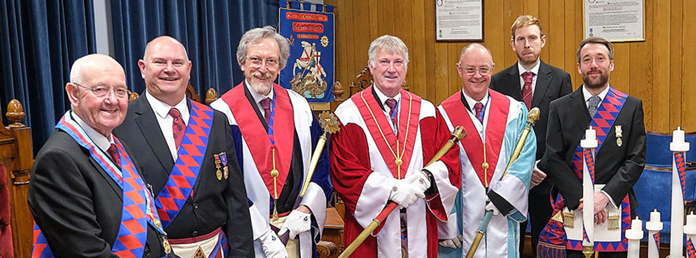 Pictured from left to right, are: Eddie Atherton, Mike Purcell, David Gordon-Williams, Ian Boardman, John Thompson, David Banks and David Bridge. 