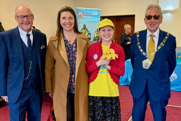 Pictured from left to right, are: John Cross, Dominique and Hannah from Kindness Counts and the Mayor of Wyre Councillor Steve Nicholls. Pictured from left to right, are: John Cross, Dominique and Hannah from Kindness Counts and the Mayor of Wyre Councillor Steve Nicholls.