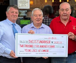 Local Freemasons raise funds for young Theo