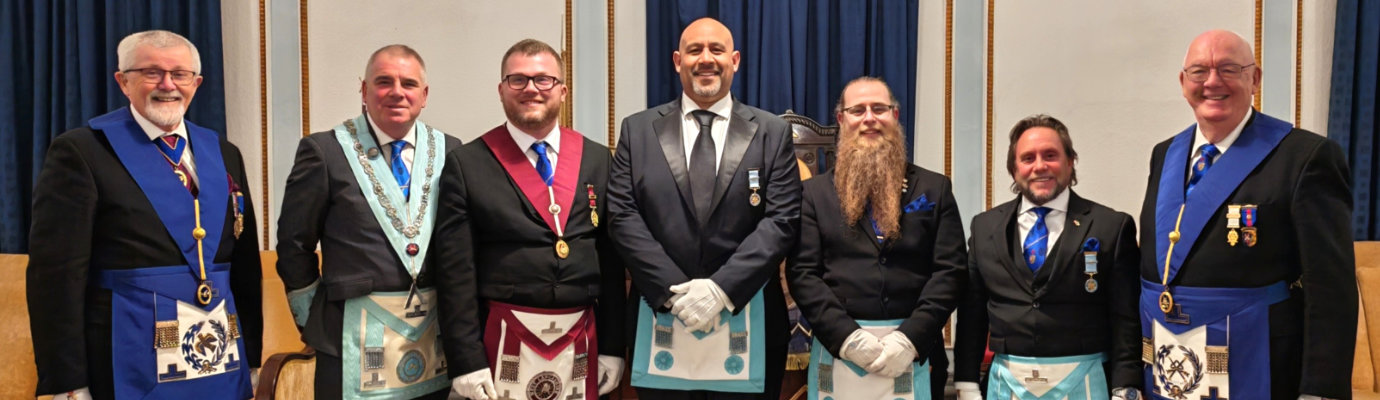 Pictured from left to right, are: David Barr, Darren Collins, William Buchanan, Tony Rowbotham, Luke Bodenham, Andrew Bradshaw and Edward Rhodes.