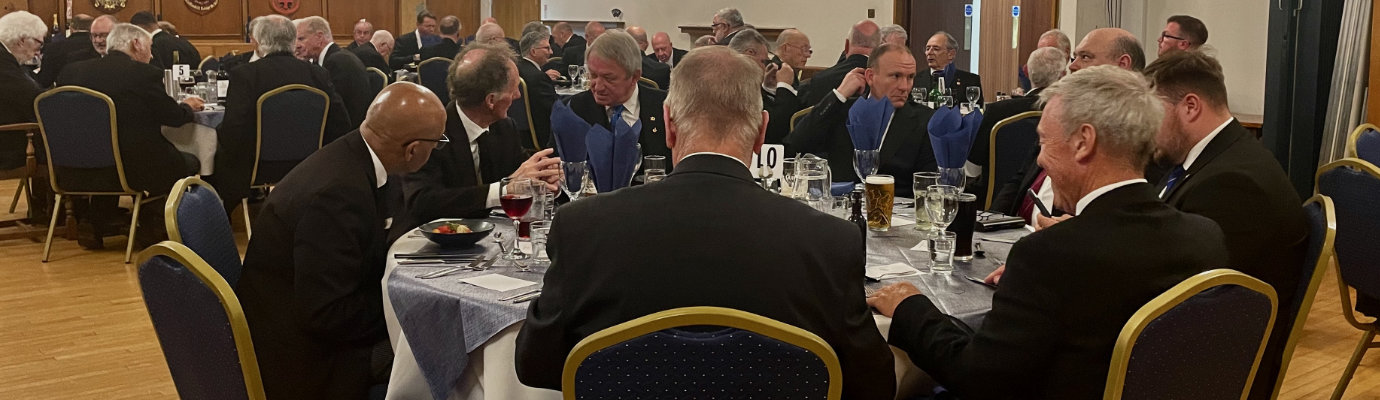 Brethren enjoying the festive board. Brethren enjoying the festive board.
