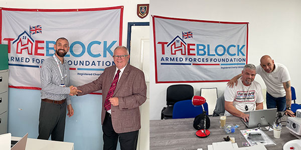 Pictured left: Colin Eastaway (left) and Steve McNee. Pictured right: Colin Bascombe (right) overseeing a training module.
