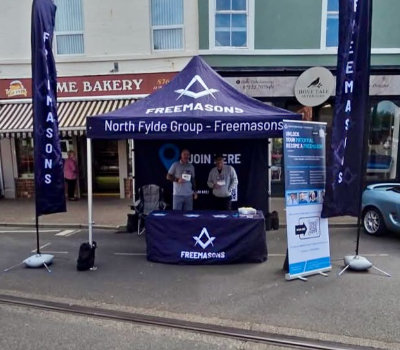 The North Fylde Group gazebo. The North Fylde Group gazebo.