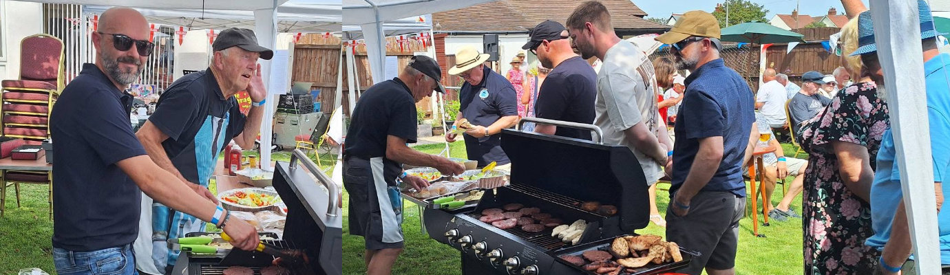 Pictured left and right: BBQ fired up and ready for the rush of hungry brethren. Pictured left and right: BBQ fired up and ready for the rush of hungry brethren.