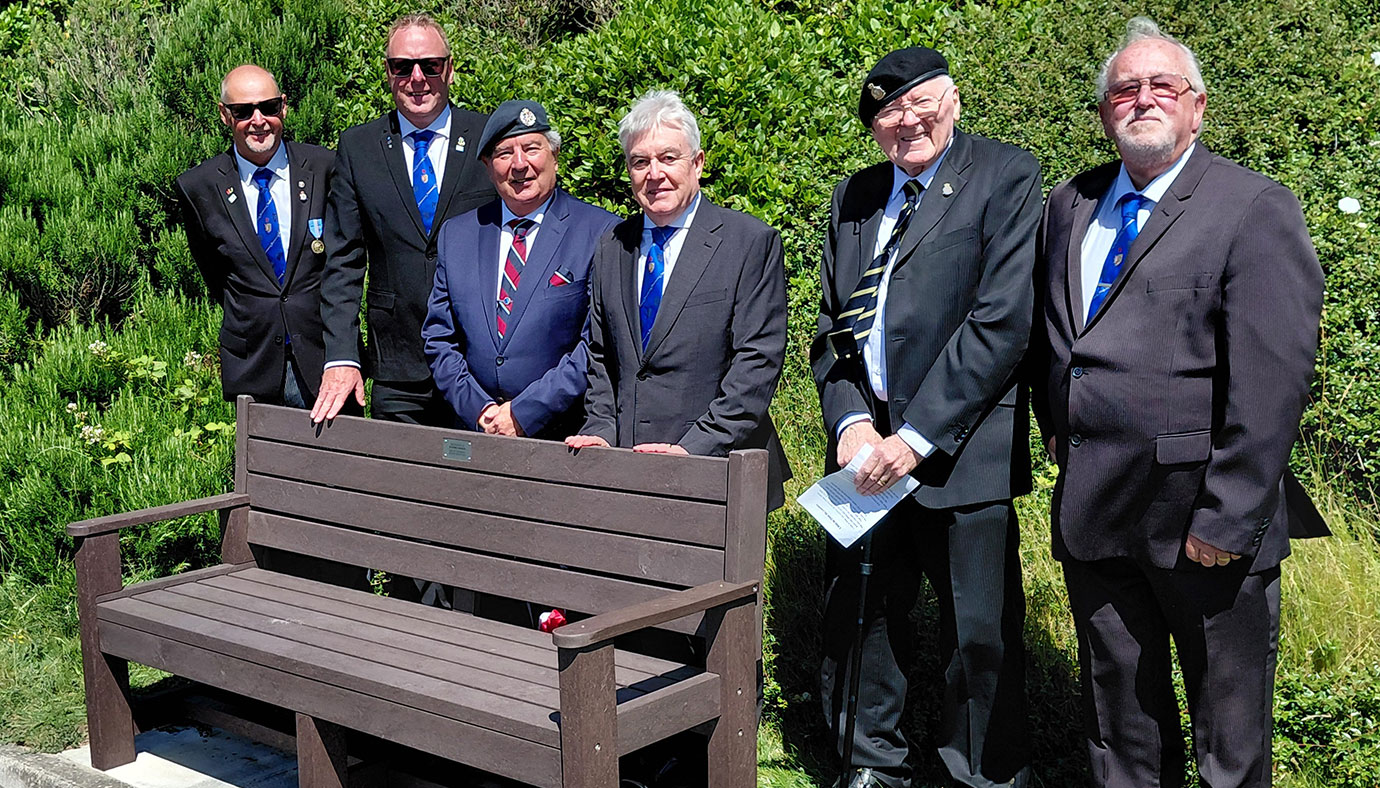 North Fylde Masons at the bench dedication. North Fylde Masons at the bench dedication.