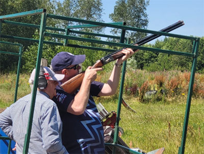 Lawrences Alston mentoring Ian Halsall.