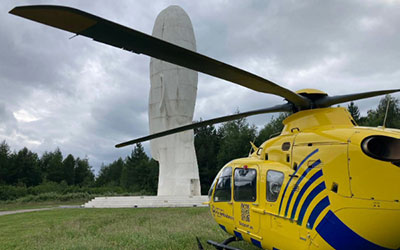 One of the Air Ambulance helicopters called into action in St Helens. One of the Air Ambulance helicopters called into action in St Helens.