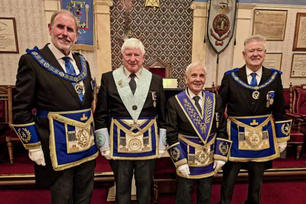 Pictured from left to right, are: Frank Umbers, Stuart Brackstone, Alan Jones and Peter Schofield. Pictured from left to right, are: Frank Umbers, Stuart Brackstone, Alan Jones and Peter Schofield.