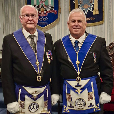 Eric Peat (left) and John Topping.