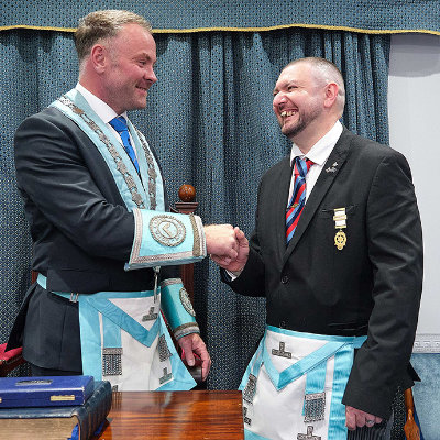 Michael Butler (left) and Gary Doran. Michael Butler (left) and Gary Doran.