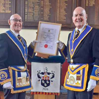Arthur Marshall (left) with Bill Pearce Arthur Marshall (left) with Bill Pearce
