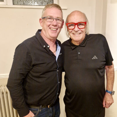 Group chairman Chris Gray (left) with Mick Miller. Group chairman Chris Gray (left) with Mick Miller.