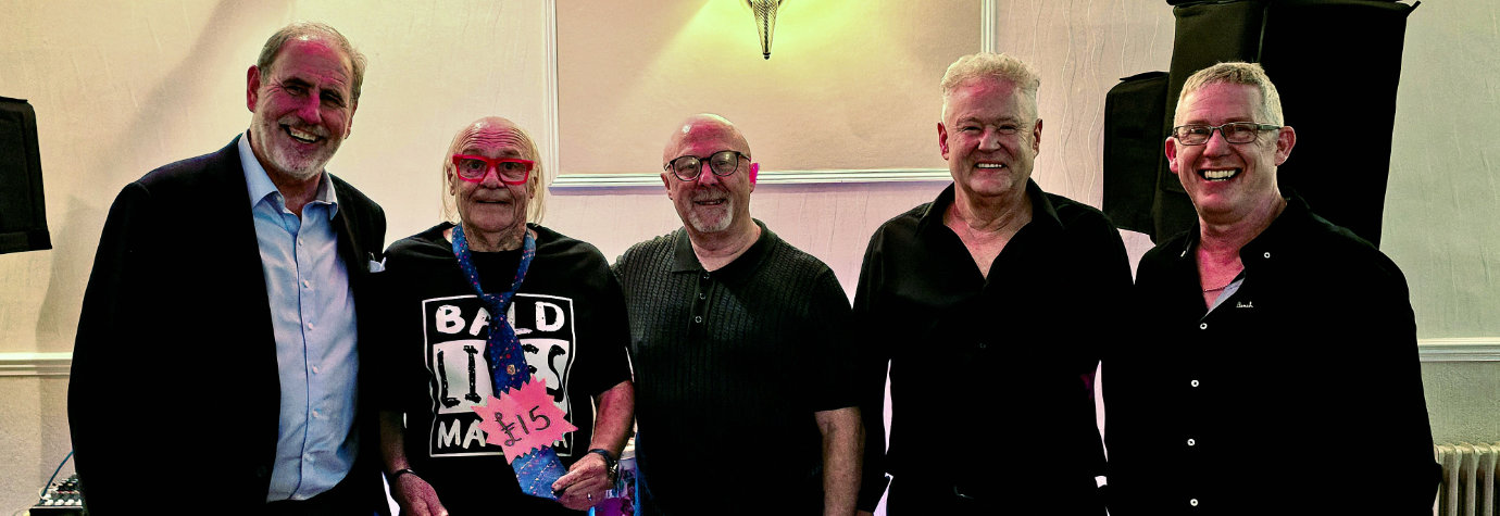 Pictured from left to right, are: Frank Umbers, Mick Miller, Gary Mansfield, Peter Schofield and Chris Gray. Pictured from left to right, are: Frank Umbers, Mick Miller, Gary Mansfield, Peter Schofield and Chris Gray.