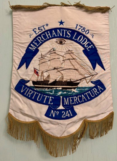 Pic 5: The Merchants Lodge banner. Pic 5: The Merchants Lodge banner.