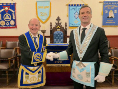 John Gibbon (left) and Christopher Farley. John Gibbon (left) and Christopher Farley.