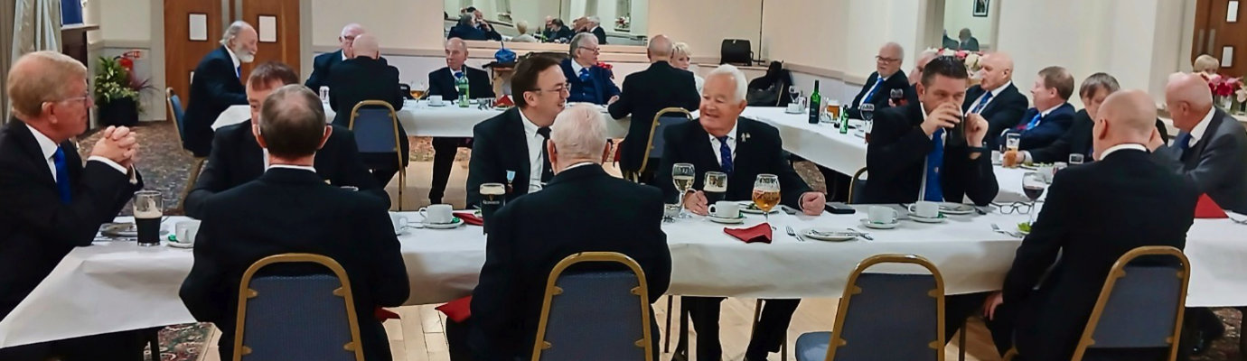 Diners at the festive board