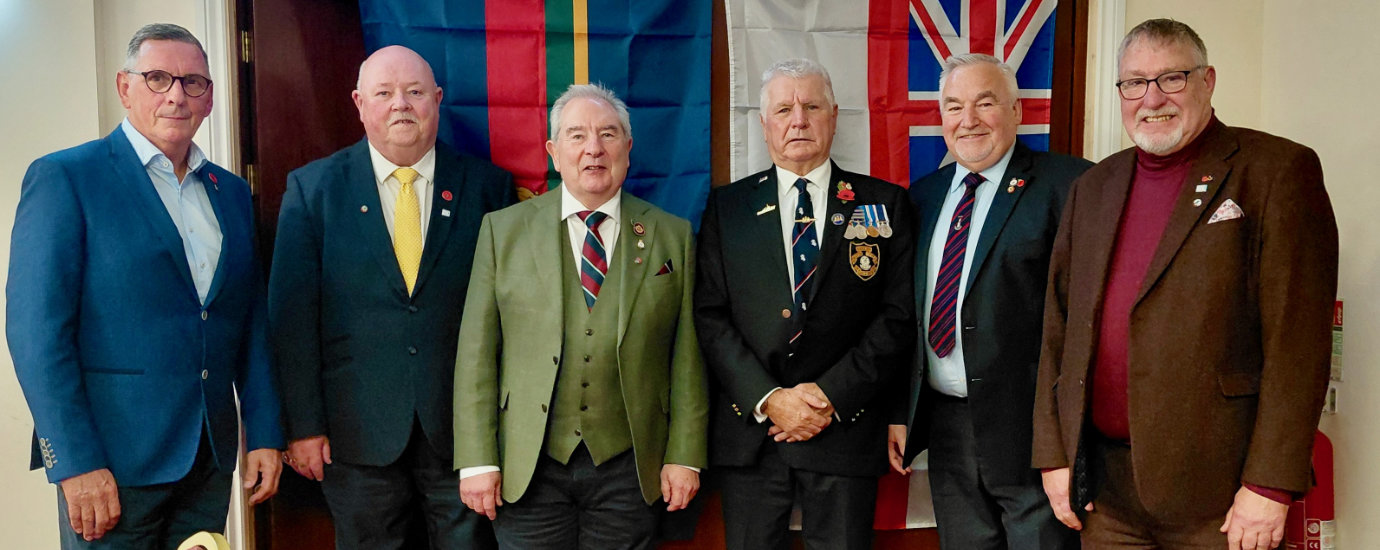 Pictured from left to right, are: Eddie Wilkinson, Del Hernen, Martin Poole, Dave Morris BEM, Martin Clements, and Ian Fell. Pictured from left to right, are: Eddie Wilkinson, Del Hernen, Martin Poole, Dave Morris BEM, Martin Clements, and Ian Fell.