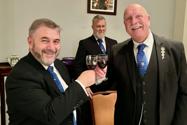 Robb Fitzsimmons (left) with Andrew Clark. Robb Fitzsimmons (left) with Andrew Clark.