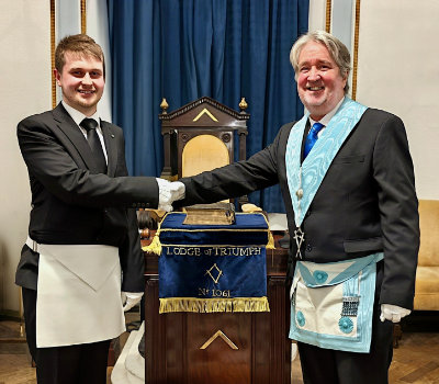 Liam Booth (left) with Joe Shaw Liam Booth (left) with Joe Shaw