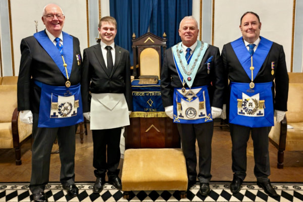Pictured from left to right, are: John Topping (standing), Mike Boxall and Julian Hale Pictured from left to right, are: Edward Rhodes, Liam Booth, John Topping and Ben Gorry